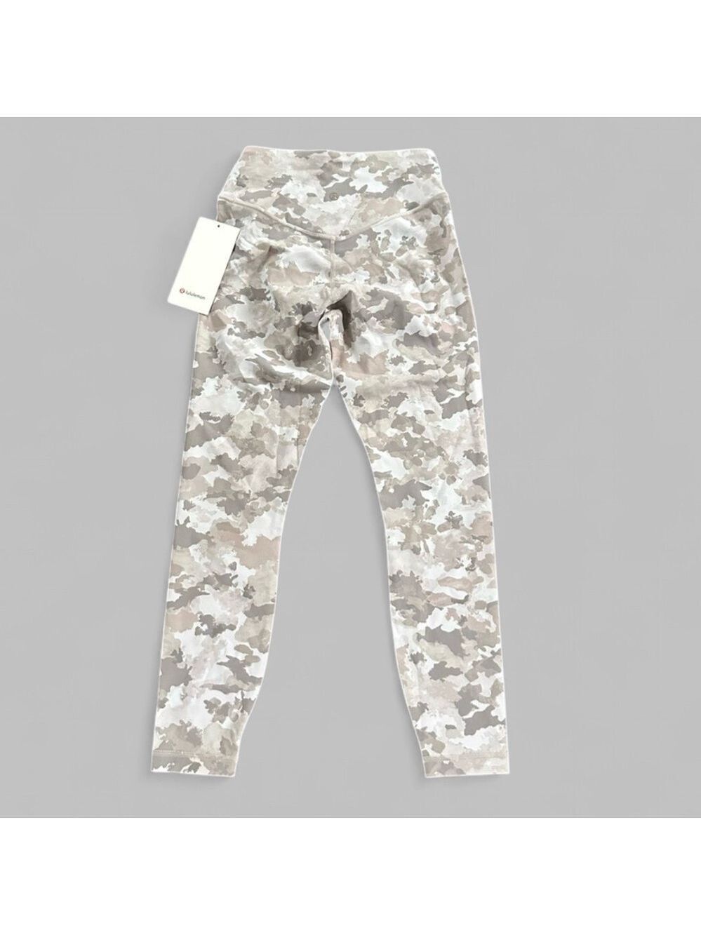 Lululemon Wunder Under Smooth Cover HR 25"leggings Camo Warm Ash Grey size 6-NWT - Picture 6 of 7